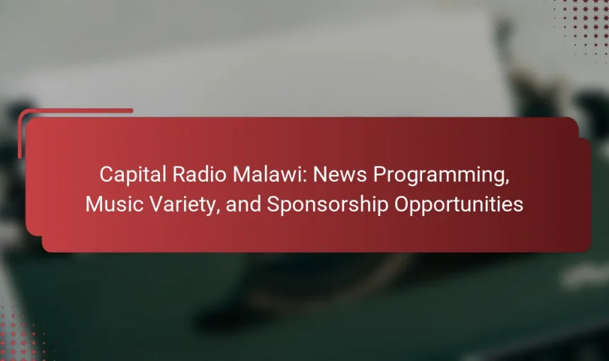 Capital Radio Malawi: News Programming, Music Variety, and Sponsorship Opportunities