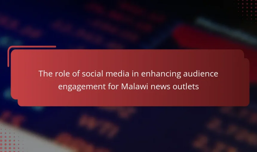 The role of social media in enhancing audience engagement for Malawi news outlets
