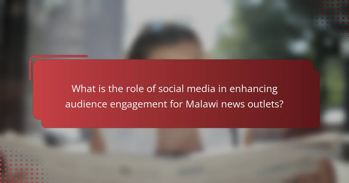 What is the role of social media in enhancing audience engagement for Malawi news outlets?